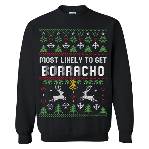 Borracha/o Ugly Sweater (black)