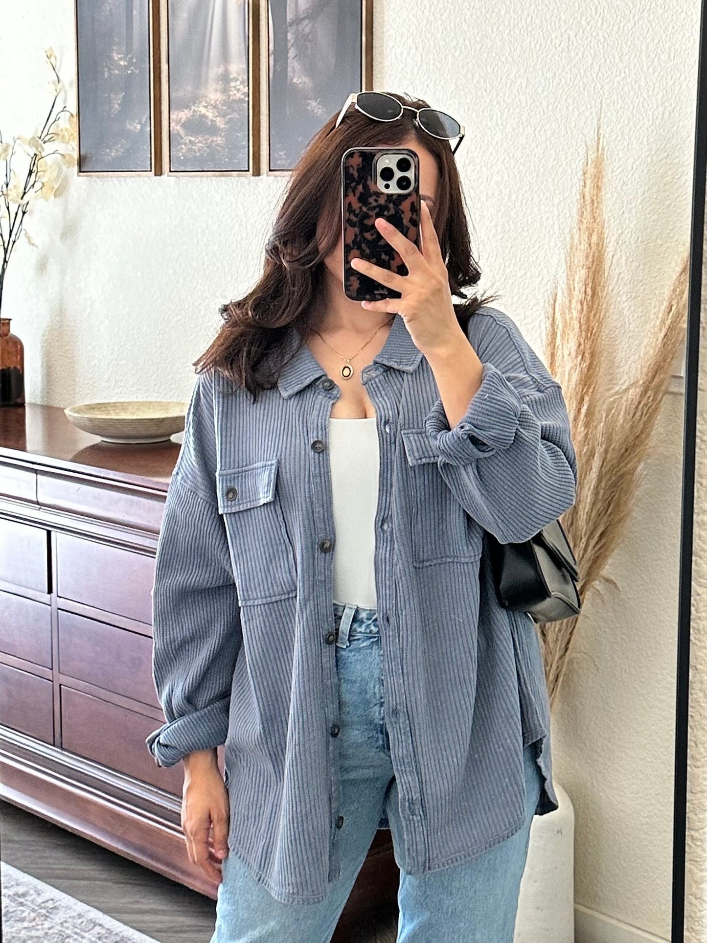 April Button Down