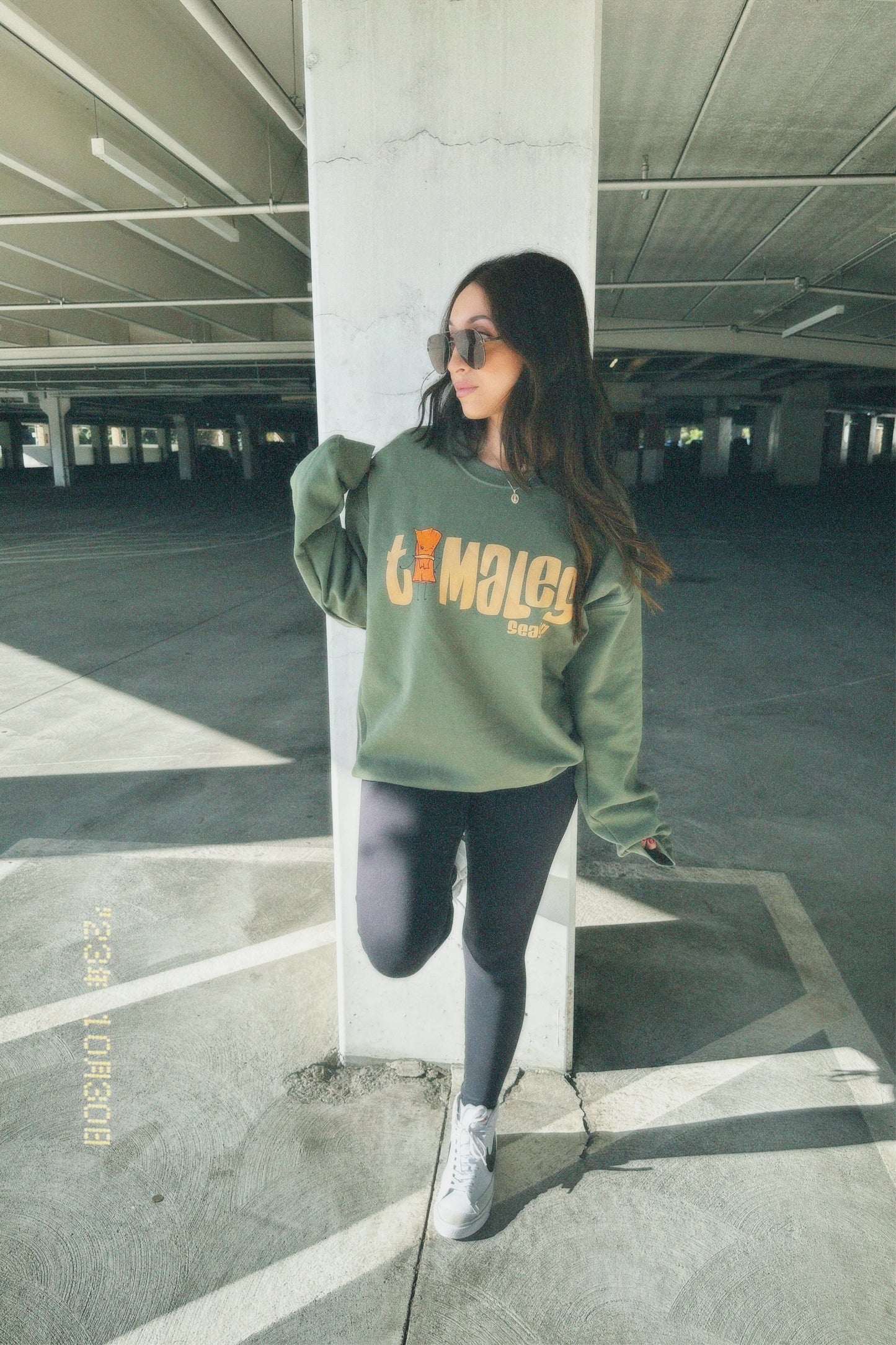 Tamales Season (Green crewneck)