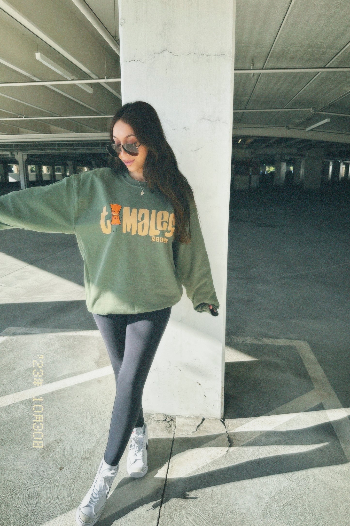 Tamales Season (Green crewneck)