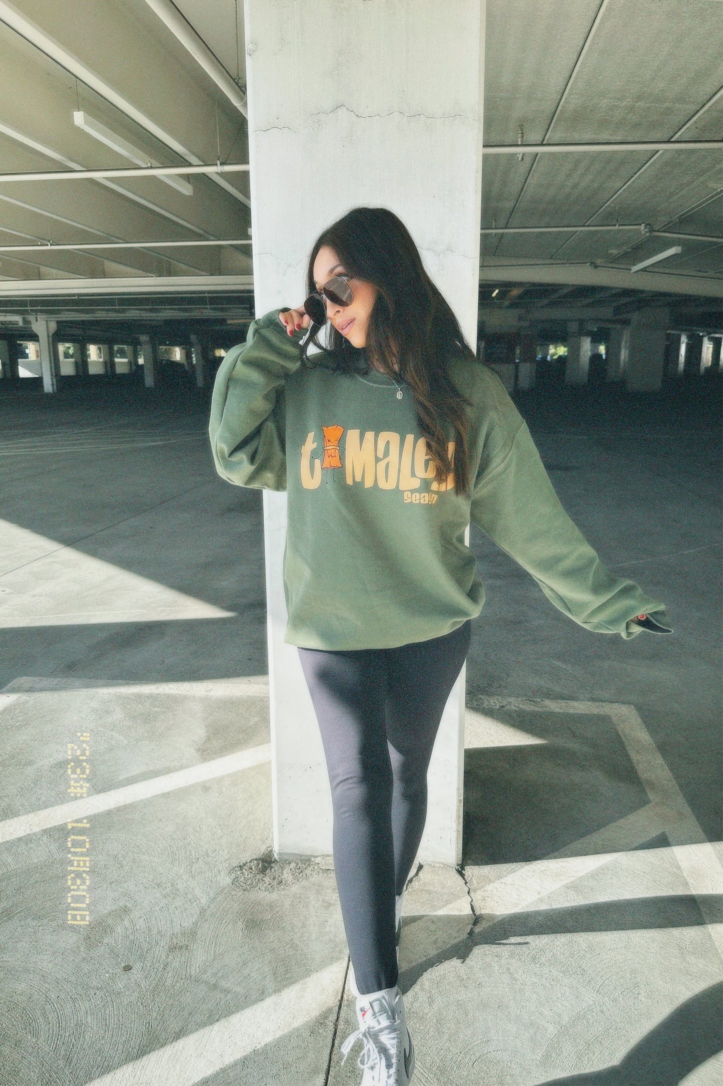 Tamales Season (Green crewneck)