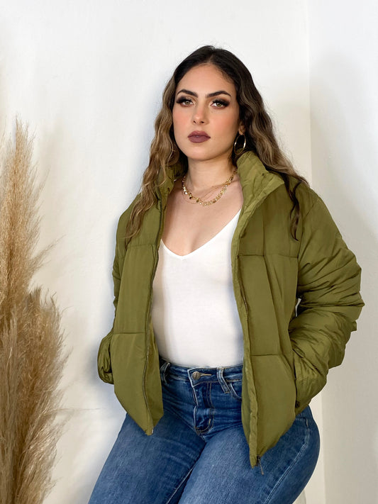 Puffer Jacket (Olive)